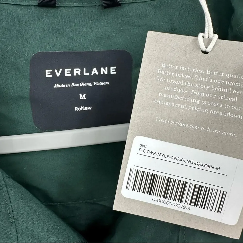 Everlane the ReNew Anorak in dark green Size M - Picture 4 of 8